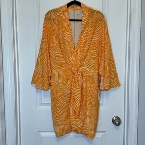 Bailey 44 Vibrant Orange Bat Wing dress